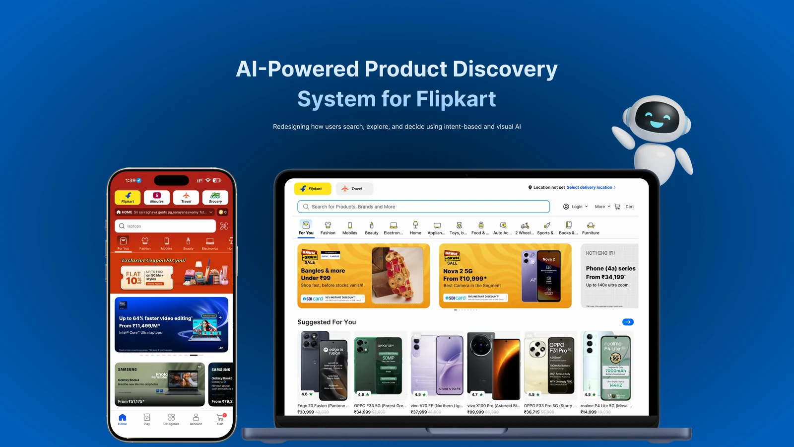 Flipkart — from keyword search to intent-aware discovery, 8 to 10 minute case study